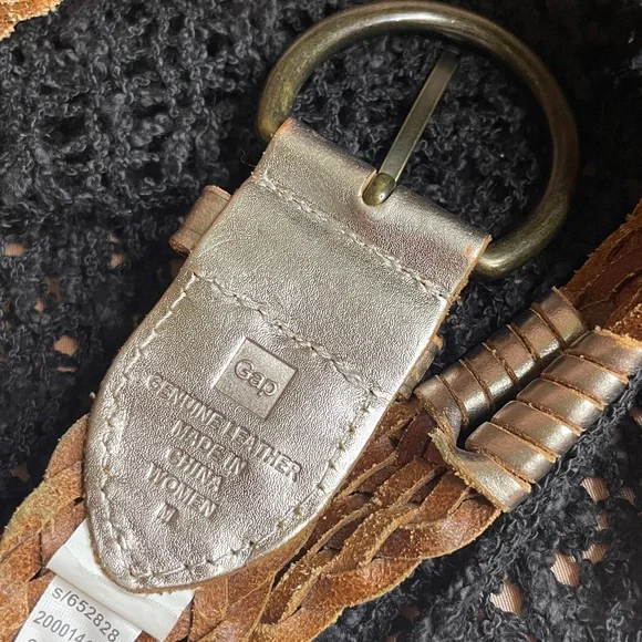 GAP Metallic Braided Leather Belt - Picture 5 of 7